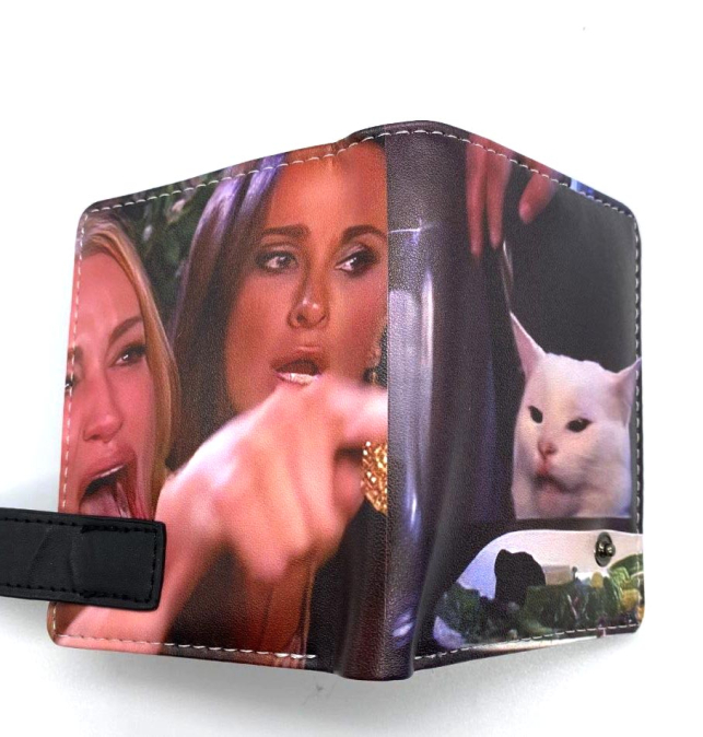 Cartera meme del gato