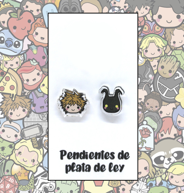 Pendietes Plata Kingdom Hearts