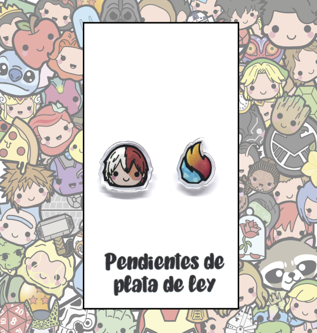 Pendientes Plata Todoroki...