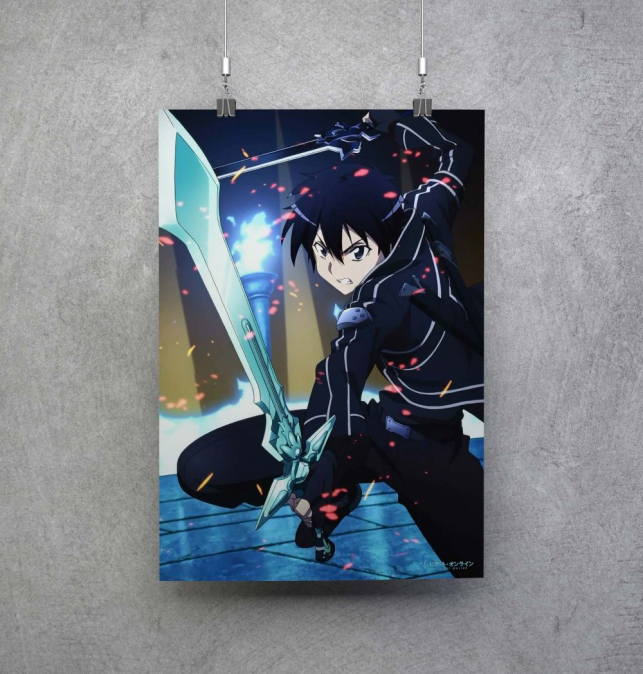 Poster Kirito de Sword Art...