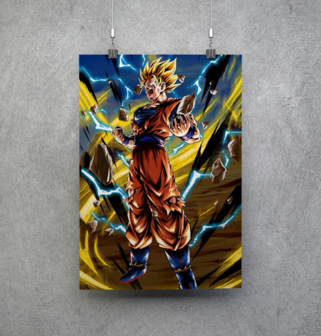 Poster Goku SSJ2 Dragon Ball Z