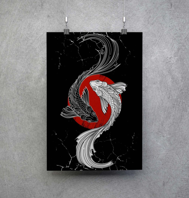 Poster Koi Ying Yang