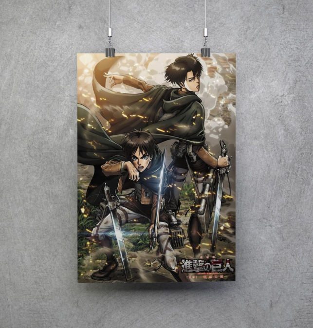 Poster Eren y Levi Shingeki...