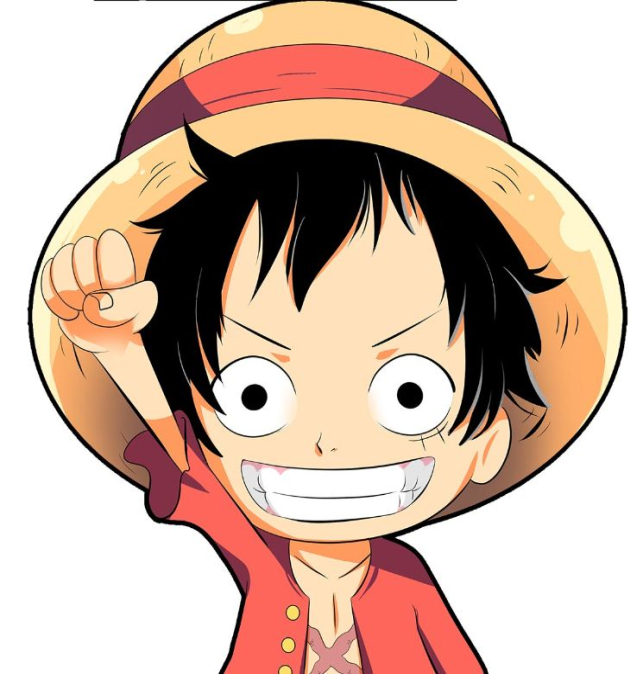 Sticker de vinilo  luffy...