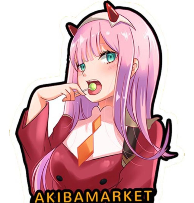 Sticker Zero two v2 pequeño