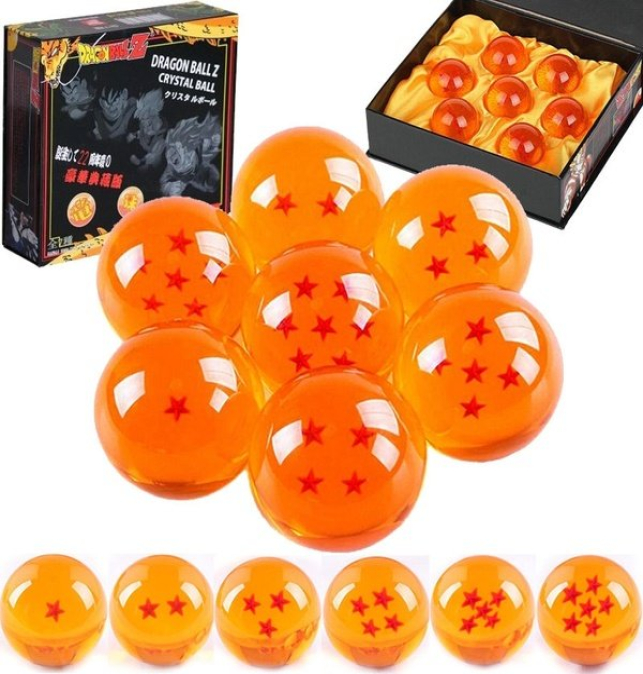 Dragon ball, set de 7 bolas...