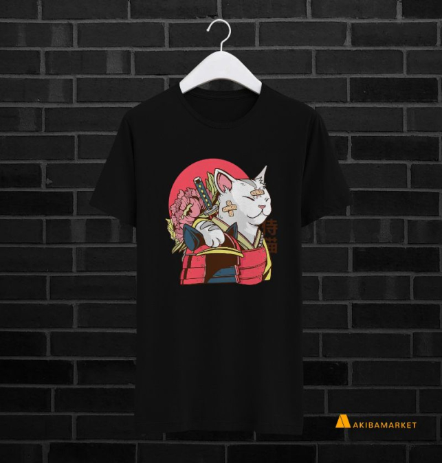 Camiseta Gato Samurai