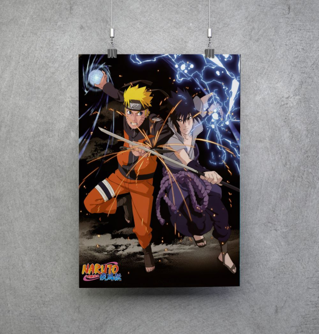 Poster Naruto y Sasuke v2