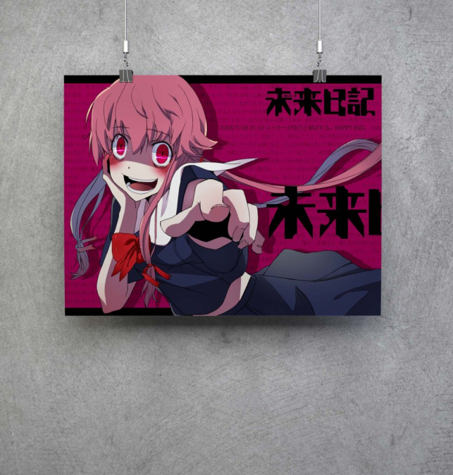 Poster Yuno Gasai de Mirai...